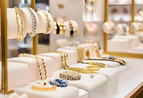 Jewelry Display in a Shop.