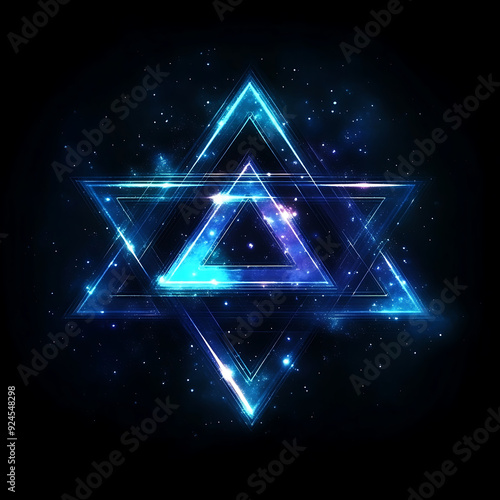 Futuristic Holographic Digital Background with Neon Gradient and Cyber Tech Elements