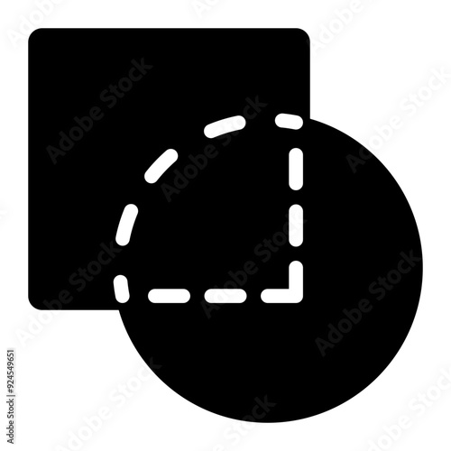 merge, merging, combine, unite, shapes, pathfinder, graphic design, visual design solid or glyph icon