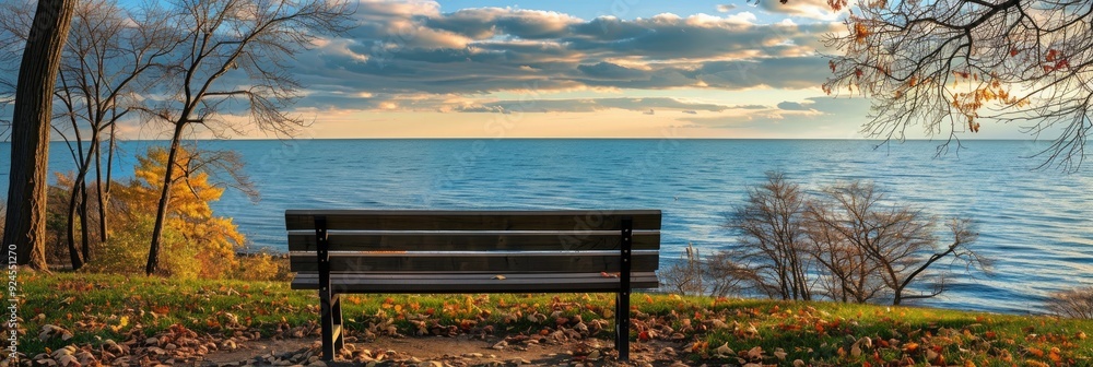 Obraz premium Waterfront Seating Area