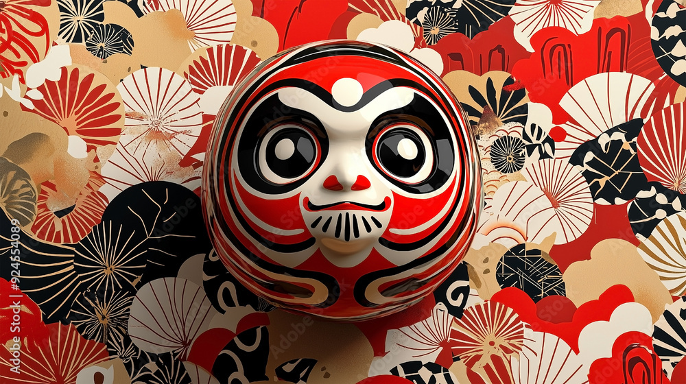 Explore intricate Daruma Doll Patterns, showcasing the traditional Japanese symbol of perseverance and good luck. Explore intricate Daruma Doll Patterns, showcasing the traditional Japanese symbol of perseverance and good luck.