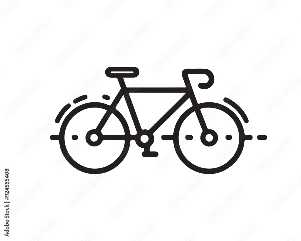 Fototapeta premium bicycle icon vector logo illustration