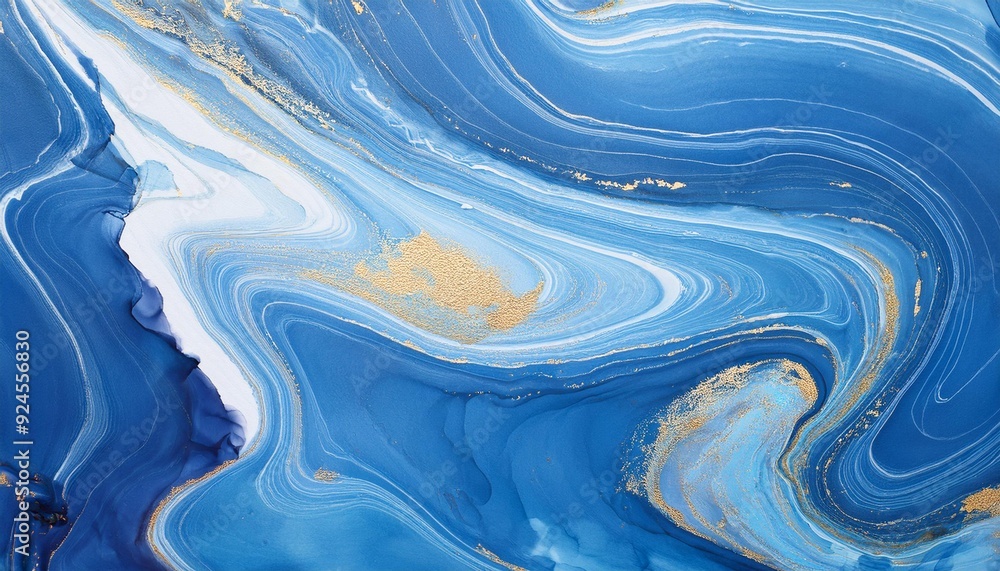 Abstract blue liquid watercolor background featuring intricate golden stains and subtle gradients. The high-resolution image showcases a luxurious marble effect, blending elegance and artistic finesse Abstract blue liquid watercolor background featuring intricate golden stains and subtle gradients. The high-resolution image showcases a luxurious marble effect, blending elegance and artistic finesse