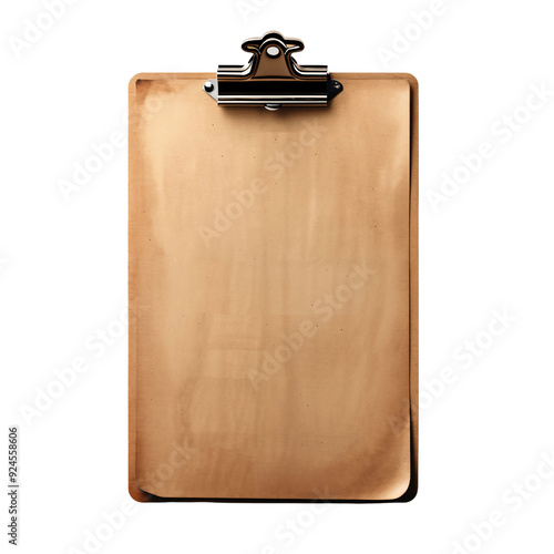 An exquisite wooden clipboard gleams under soft lighting, capturing the essence of simplicity and functionality, perfect for jotting down thoughts or ideas in style. photo