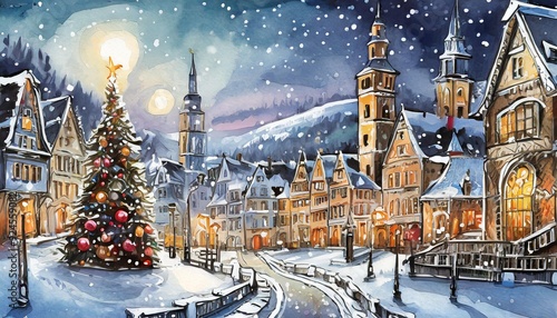 santa claus in the city