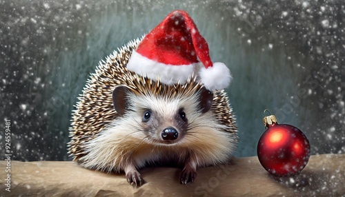 Christmas hedgehog