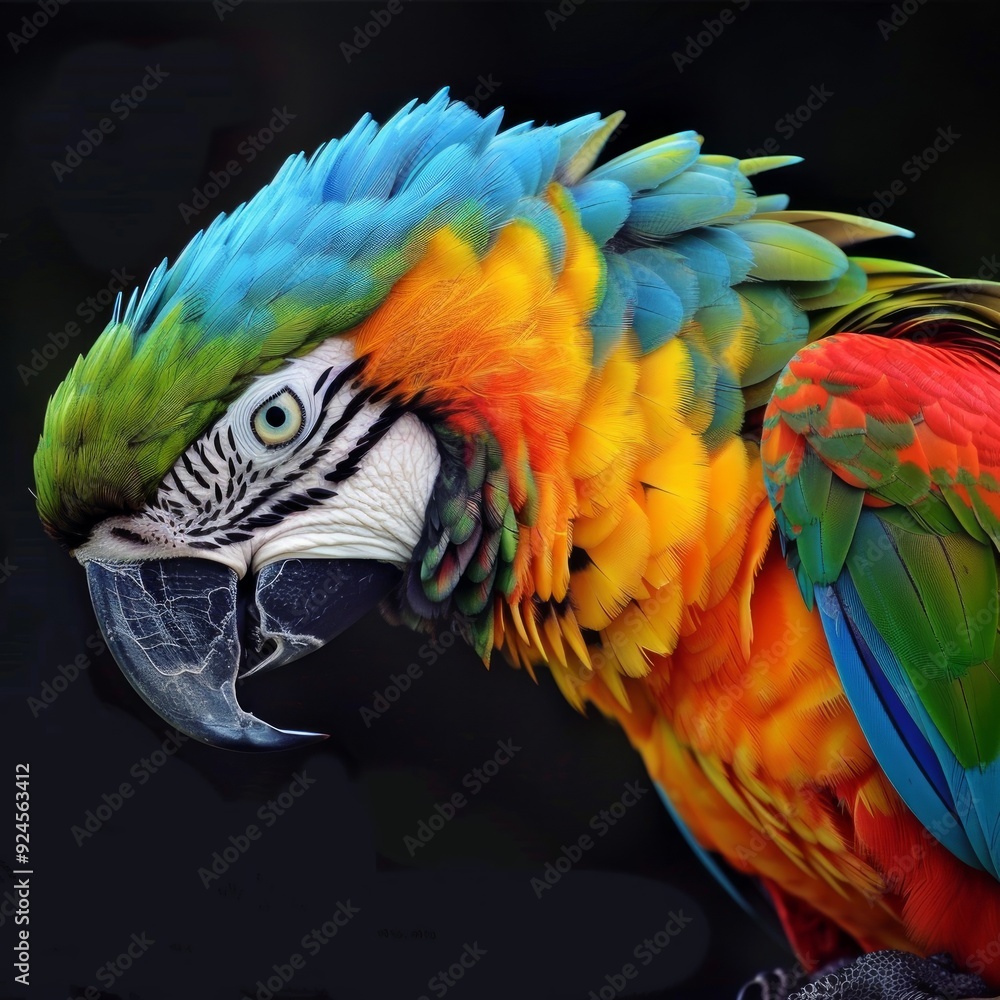 Fototapeta premium beautiful colorful parrot
