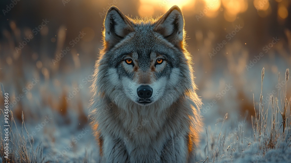 Fototapeta premium Wolf in the Golden Hour