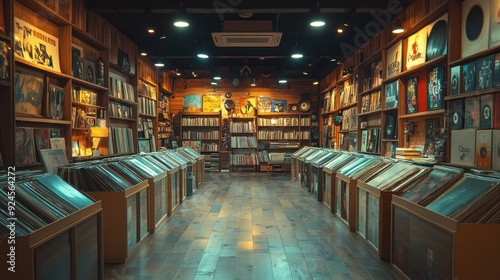 Wallpaper Mural Vinyl Record Store Interior Torontodigital.ca