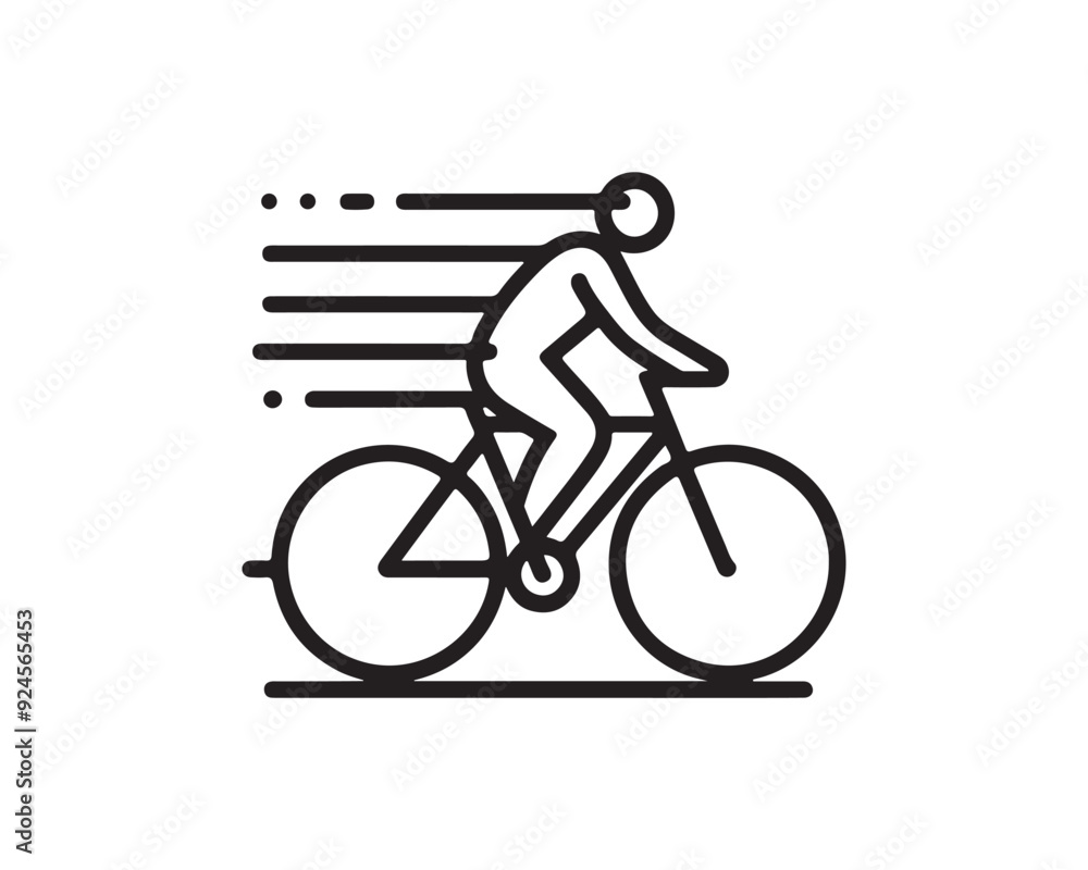 Fototapeta premium bicycle icon vector logo template