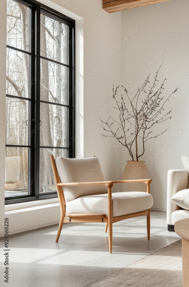 Cozy Modern Living Room With Natural Light and Minimalist Decor Cozy Modern Living Room With Natural Light and Minimalist Decor