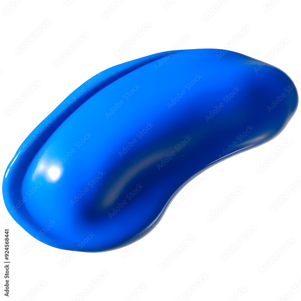 blue paint blob or paint stroke isolated on transparent background blue paint blob or paint stroke isolated on transparent background