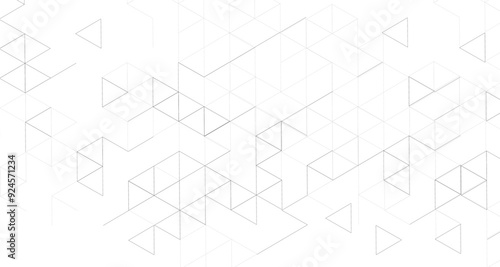 Geometric background with linear triangle shapes