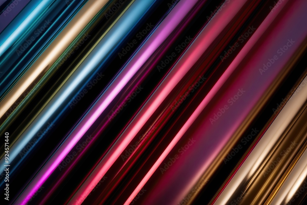 Bold Metallic Gradient Presentation in Striking Colors and Reflective Finishes Bold Metallic Gradient Presentation in Striking Colors and Reflective Finishes