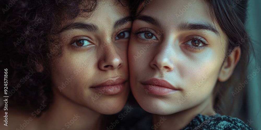 Obraz premium Intimate Portrait of a Couple's Loyalty
