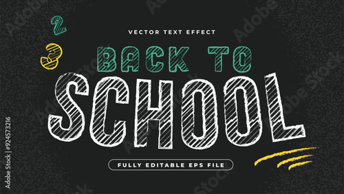 Back to School Editable Text Effect
