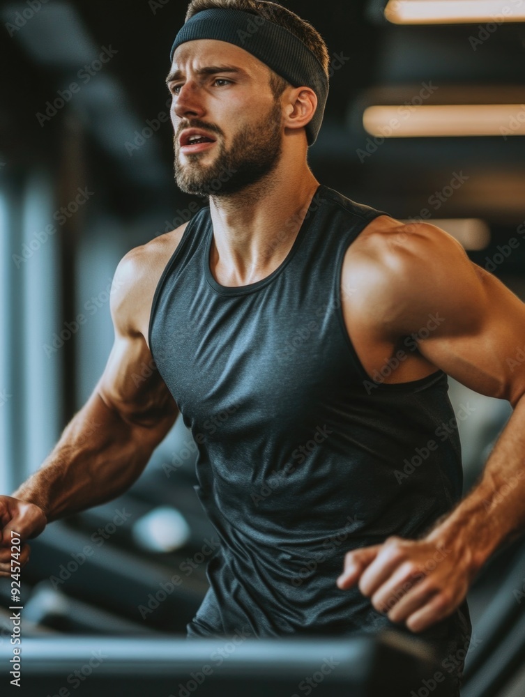 Fototapeta premium Athlete in Gym