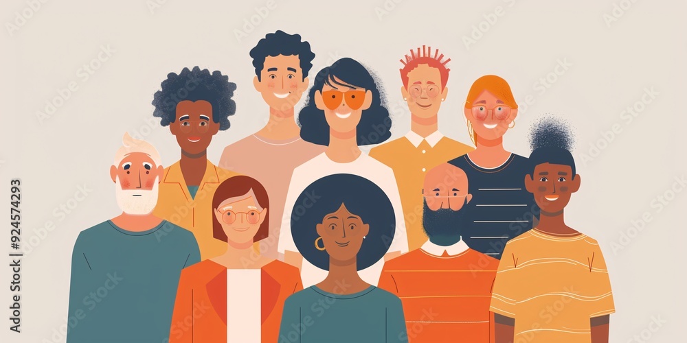 Strengthening a community: A mix of different people joining forces to assist each other through communal efforts. Strengthening a community: A mix of different people joining forces to assist each other through communal efforts.