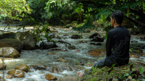 Person in the forest