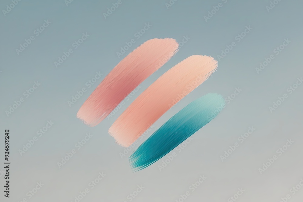 Soft Dreamy Gradient Brushstroke on Light Background Soft Dreamy Gradient Brushstroke on Light Background