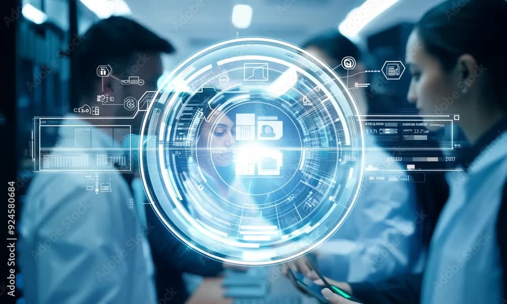 Professional IT Technicians and Software Developers Working on Server Data and Blockchain Systems Professional IT Technicians and Software Developers Working on Server Data and Blockchain Systems