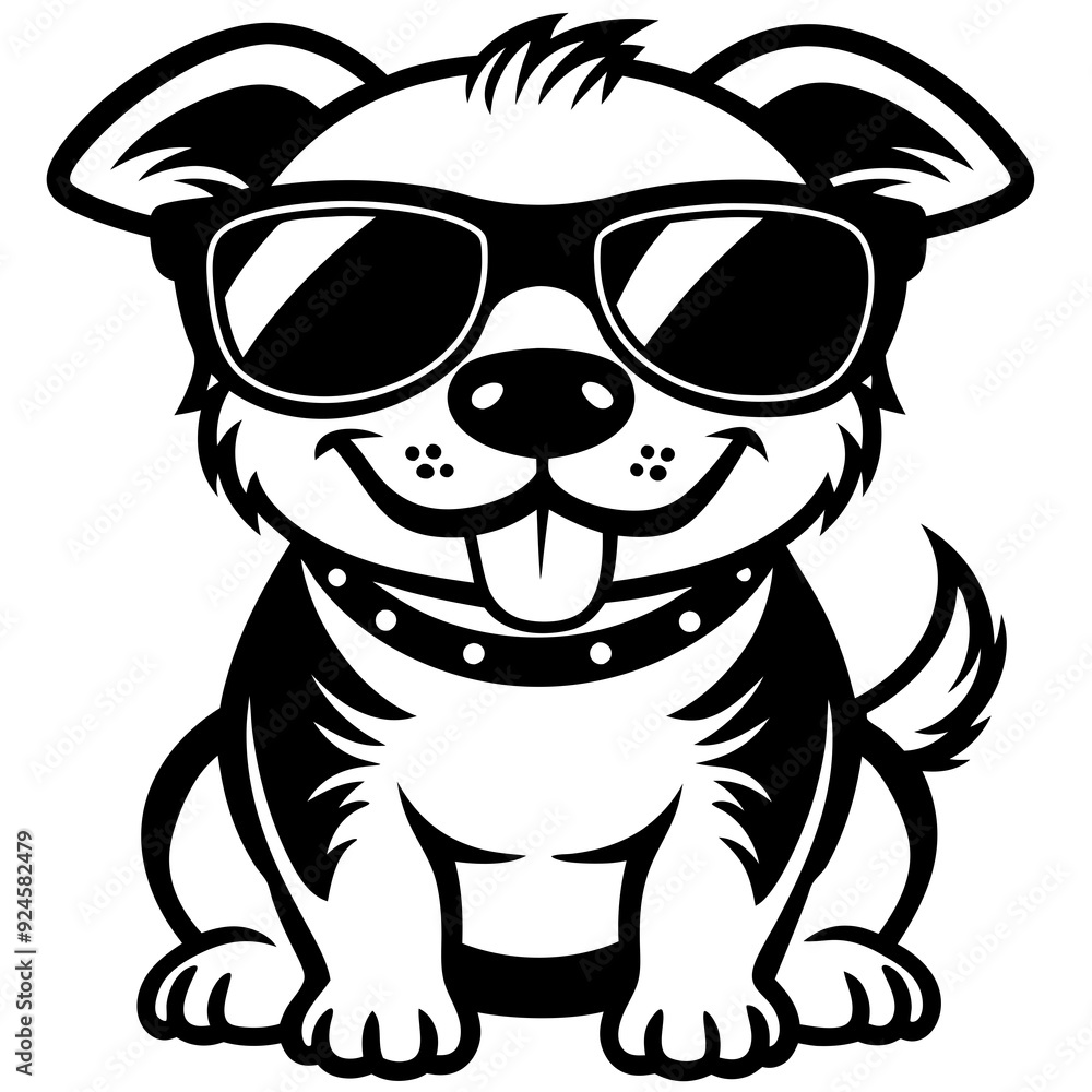 cute dog wearing sunglasses vector,dog silhouette cute dog wearing sunglasses vector,dog silhouette
