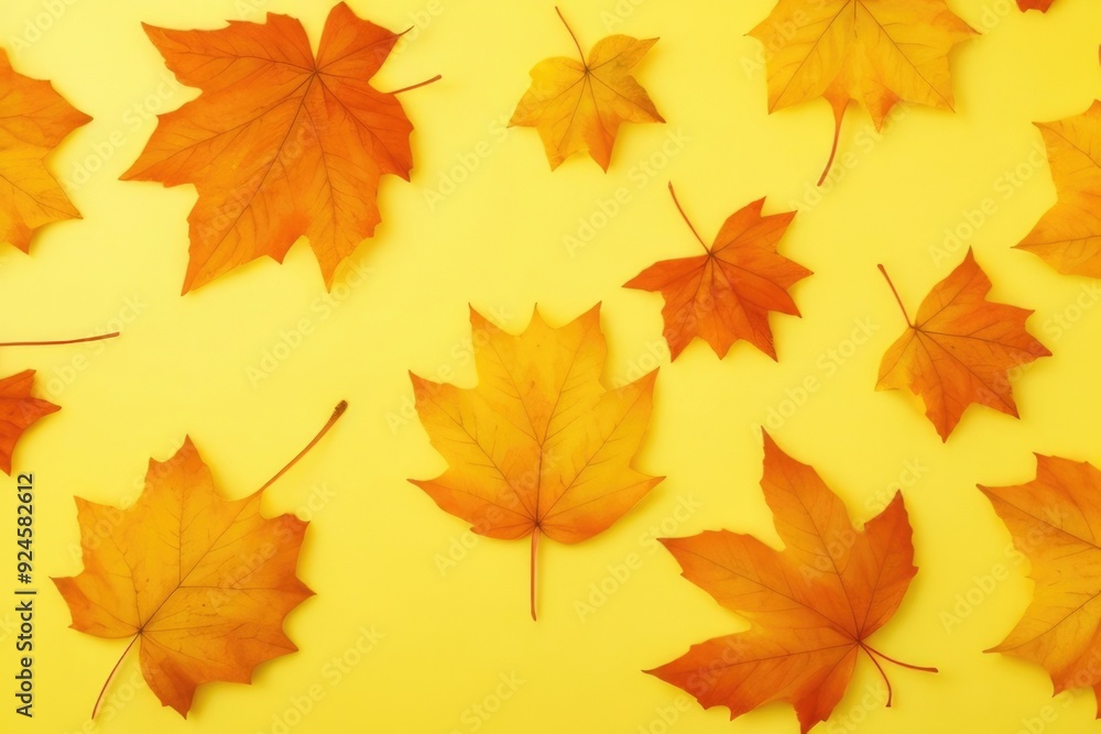 leaves over a color background leaves over a color background