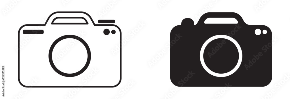 Photo camera icon design eps 10 Photo camera icon design eps 10