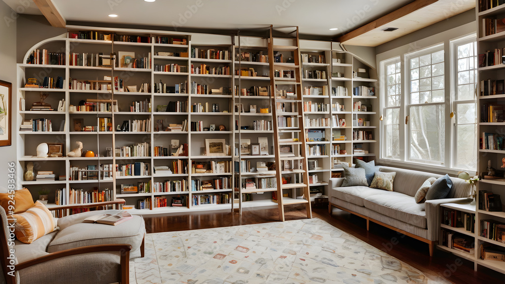 room with books, home library, home library concept background, ai generated room with books, home library, home library concept background, ai generated