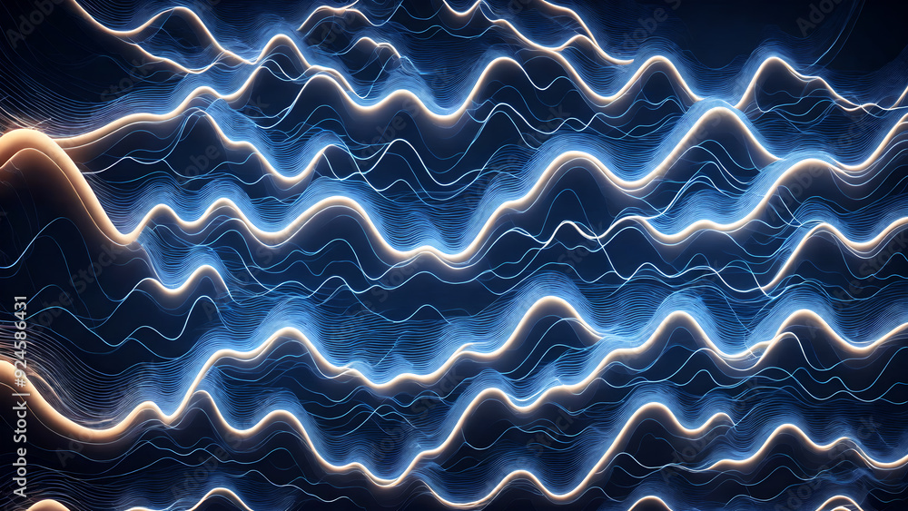 Electric Pulse Waves background 3d wallpaper Electric Pulse Waves background 3d wallpaper
