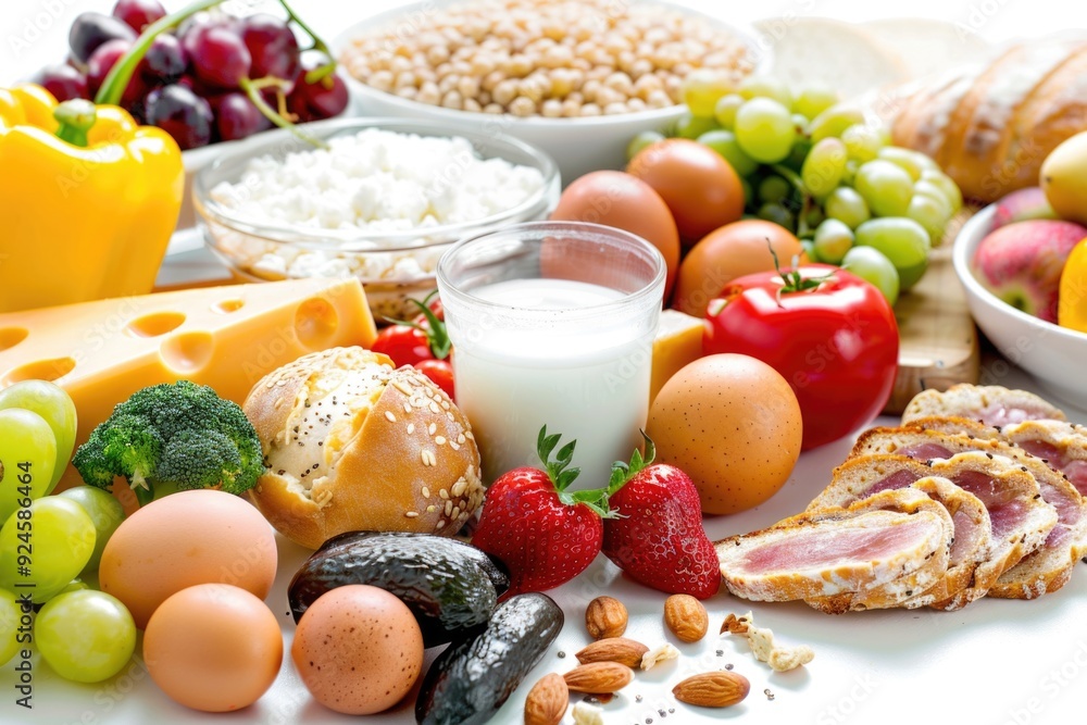 A table filled with diverse food items A table filled with diverse food items