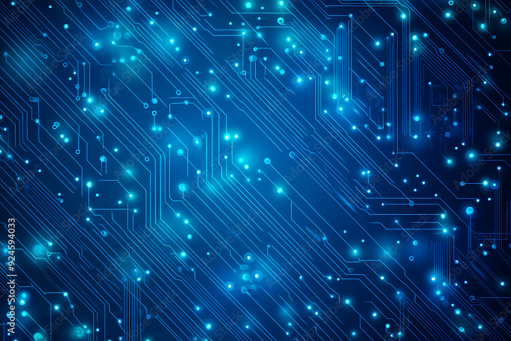 Futuristic vector illustration of a blue circuit board with intricate digital patterns, ideal for modern tech backgrounds and interfaces.
Futuristic vector illustration of a blue circuit board with intricate digital patterns, ideal for modern tech backgrounds and interfaces.