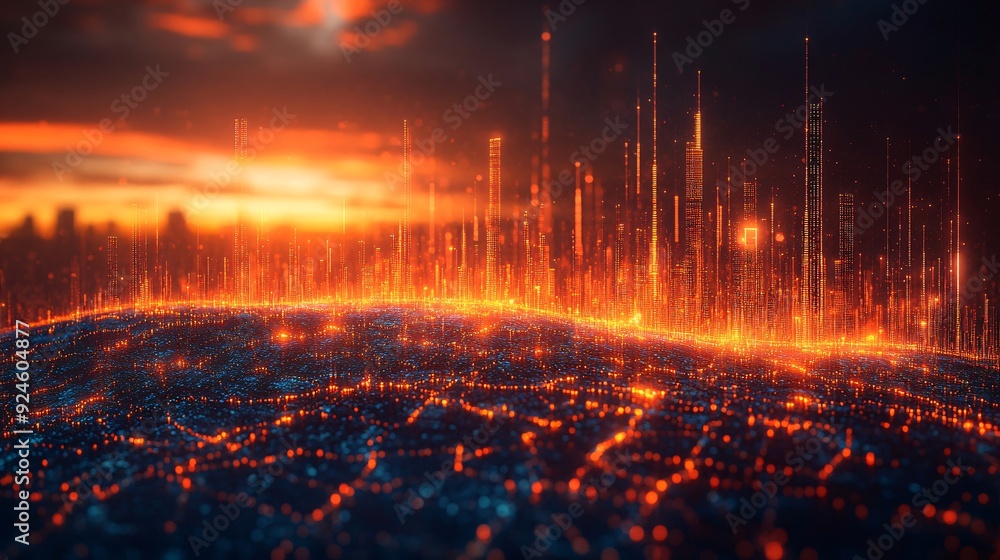 Market Trend Analysis: Flowing data lines and futuristic graphs in a vivid 3D illustration, depicting comprehensive market trend analysis. Market Trend Analysis: Flowing data lines and futuristic graphs in a vivid 3D illustration, depicting comprehensive market trend analysis.