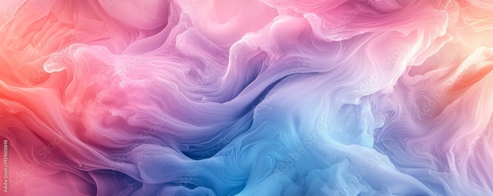 Obraz premium Colorful abstract background with flowing patterns in pink and blue hues, perfect for design projects and creative inspiration.