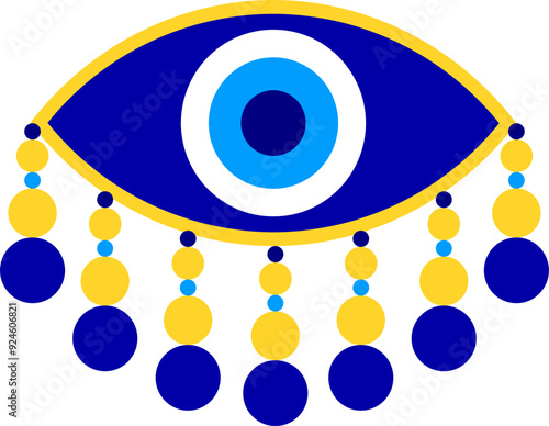 Evil eye vector illustration. evil eye image