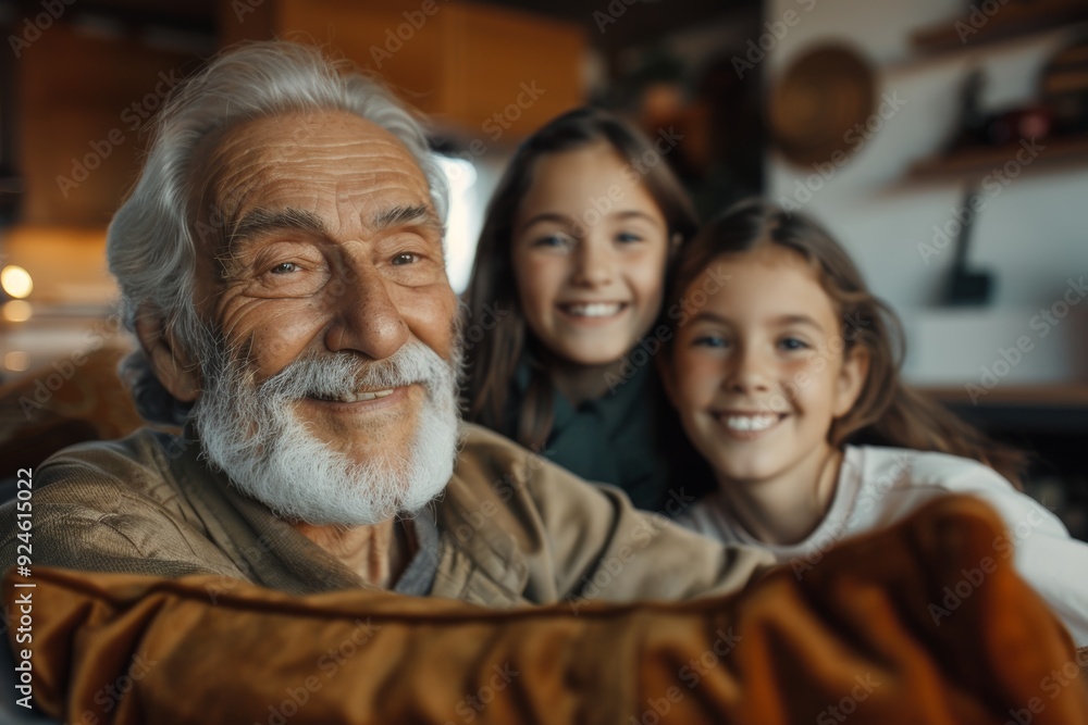 Smile, big family, and photo on sofa in living room, bonding and enjoying time together. Happy grandparents, parents, and kids on the couch. Smile, big family, and photo on sofa in living room, bonding and enjoying time together. Happy grandparents, parents, and kids on the couch.