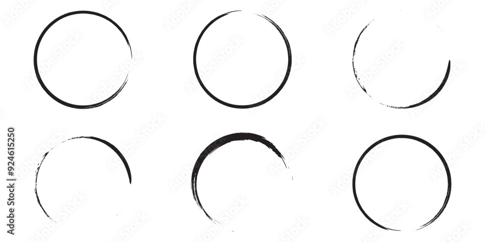 Brush circles. grunge circles. Brush circles design eps 10 Brush circles. grunge circles. Brush circles design eps 10