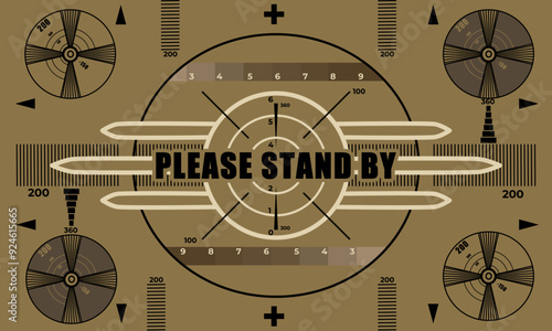 The "Please Stand By" cards, often seen as simple text or graphic screens, are used by television stations or networks when they encounter technical difficulties during a broadcast. 