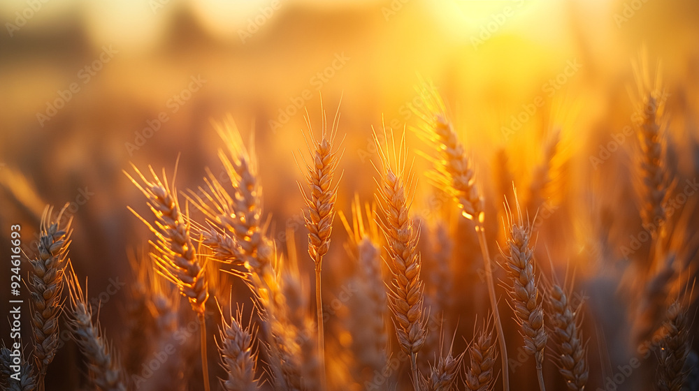 sunlight shining on golden wheat fields, symbolizing a natural harvest and the beauty of agriculture sunlight shining on golden wheat fields, symbolizing a natural harvest and the beauty of agriculture