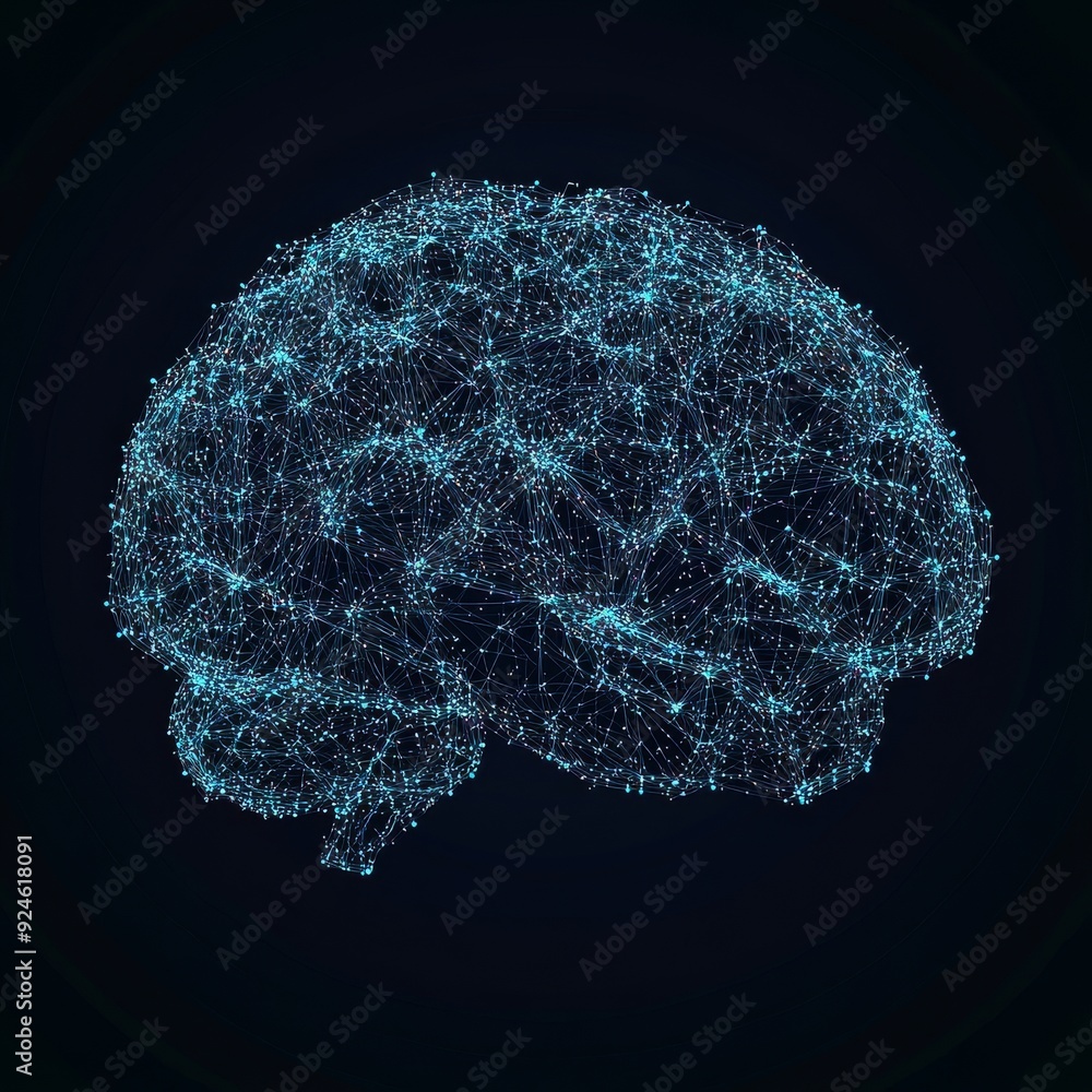 This low poly wireframe illustration shows a human brain in a gold style. The image is polygonal in RGB color and is a great design concept. This low poly wireframe illustration shows a human brain in a gold style. The image is polygonal in RGB color and is a great design concept.