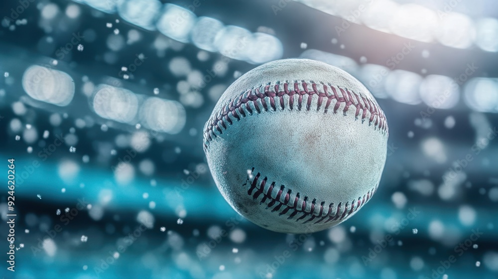 Closeup Baseball player hitting ball with bat,Slow motion Baseball ball flying with stadium background concept of strength,home run,baseball field with grandstand,sport day,space for text. Closeup Baseball player hitting ball with bat,Slow motion Baseball ball flying with stadium background concept of strength,home run,baseball field with grandstand,sport day,space for text.
