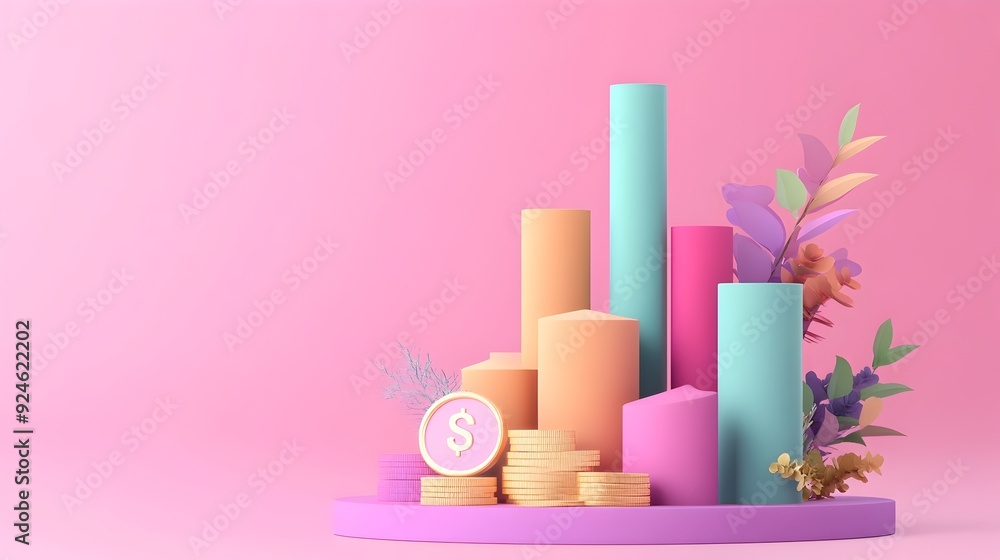 Minimalist Geometric Composition for Financial Data Visualization Minimalist Geometric Composition for Financial Data Visualization