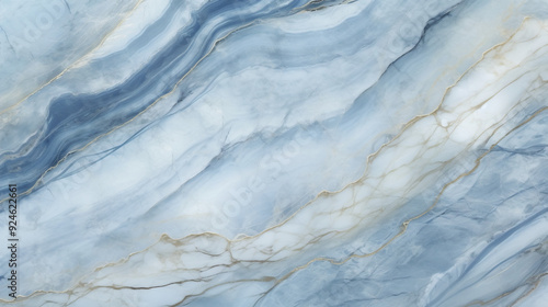 A highly detailed and realistic marble pattern with intricate textures, in shades of blue and gray, perfect for creating an elegant surface effect.seamless wallpaper, patterns, background, backdrop, w