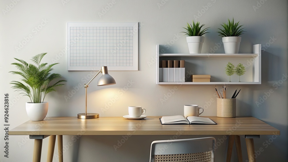 Fototapeta premium Minimalist Study Routine