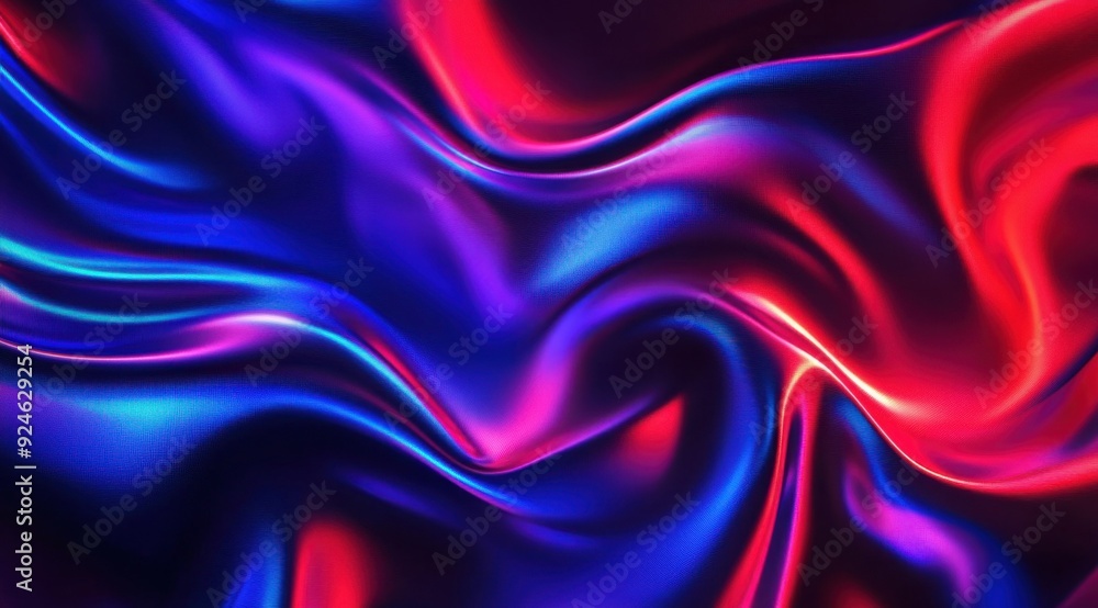 Fototapeta premium Energetic Flowing Abstract Pattern in Vibrant Blue and Red