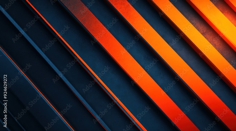 Geometric Modern Design with Dark Blue and Orange Elements Geometric Modern Design with Dark Blue and Orange Elements