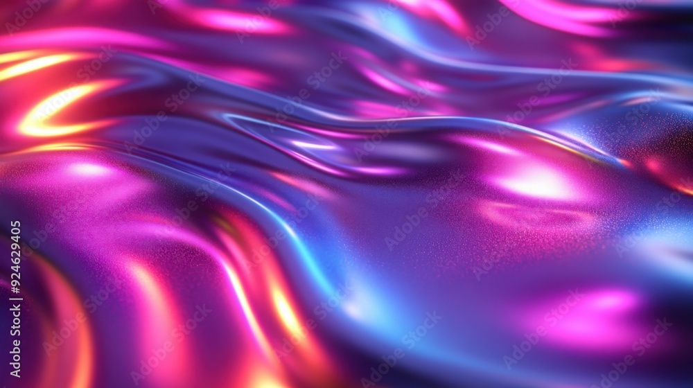 Dynamic Flow Vibrant Fabric in Shades of Pink and Purple