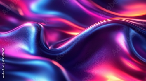 Wallpaper Mural Vibrant Silk Surface A Dance of Color and Light Torontodigital.ca