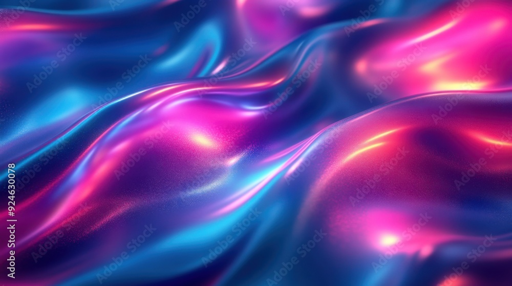 Dynamic Flowing Fabric Abstract in Blue and Pink Hues Dynamic Flowing Fabric Abstract in Blue and Pink Hues