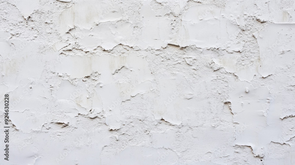 Weathered White Wall with Textured Finish and Peeling Paint Weathered White Wall with Textured Finish and Peeling Paint